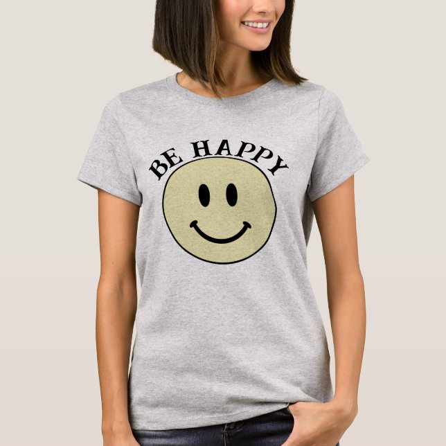 Camiseta cara feliz sorridente (Frente)