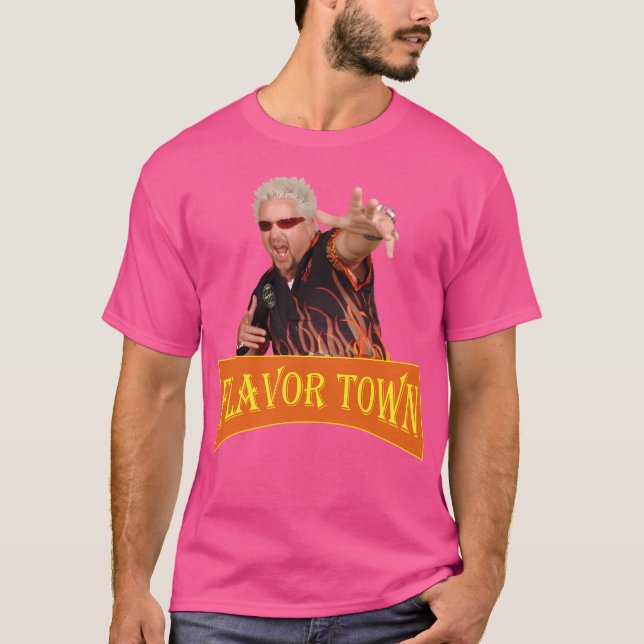 Camiseta Cara Fiery Flavor Town (Frente)
