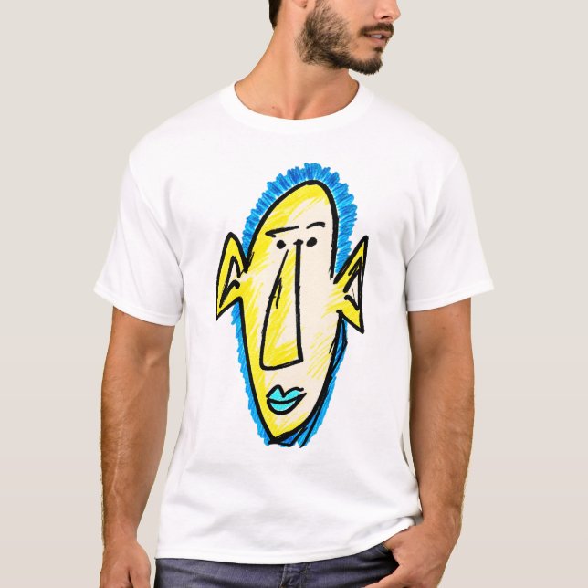 Camiseta Cara fluorescente (Frente)