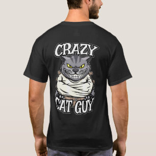 Camiseta Cara Gato Louco Mal Grinando Felino Louco Gatos