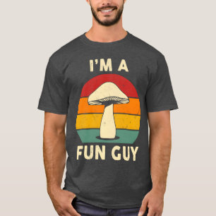 Camiseta Cara Gosta de Cogumelos Vegetarianos Humor Comida 
