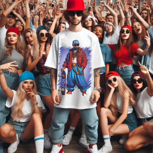 Camiseta Cara Hiphoper com skate