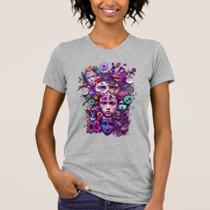 Camiseta Cara humana fantasia