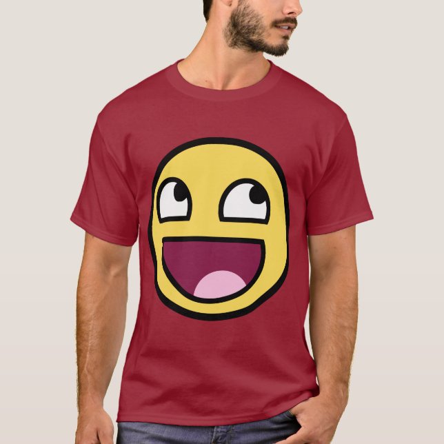 Camiseta cara impressionante da cara impressionante (Frente)