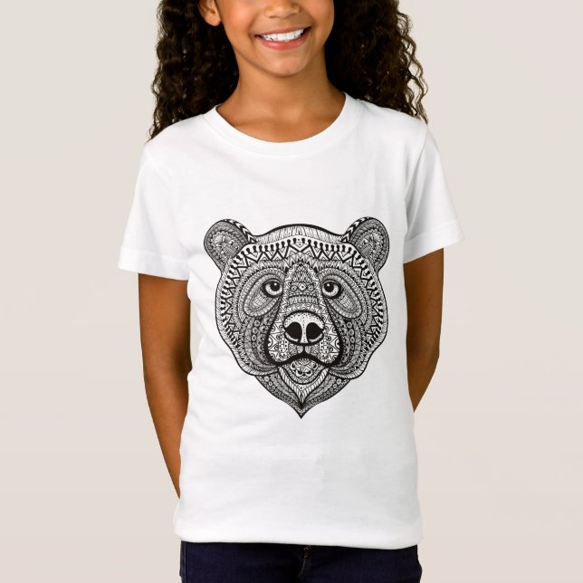Camiseta Cara inspirada do urso (Frente)
