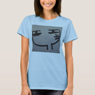 Camiseta cara irritada