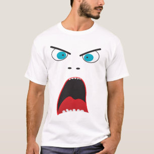 Camiseta Cara irritada engraçada