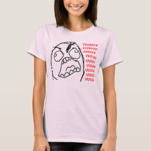 Camiseta Cara irritada Meme da raiva de Fuu Fuuu da cara da
