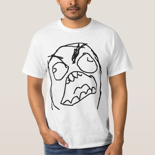 Camiseta Cara irritada Meme da raiva de Fuu Fuuu da cara da (Frente)