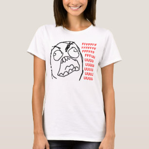 Camiseta Cara irritada Meme da raiva de Fuu Fuuu da cara da