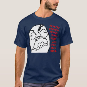 Camiseta Cara irritada Meme da raiva de Fuu Fuuu da cara da