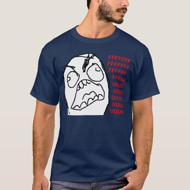 Camiseta Cara irritada Meme da raiva de Fuu Fuuu da cara da (Frente)