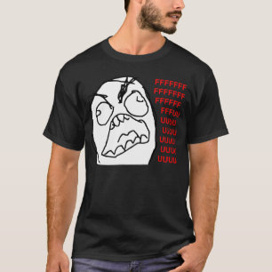 Camiseta Cara irritada Meme da raiva de Fuu Fuuu da cara da