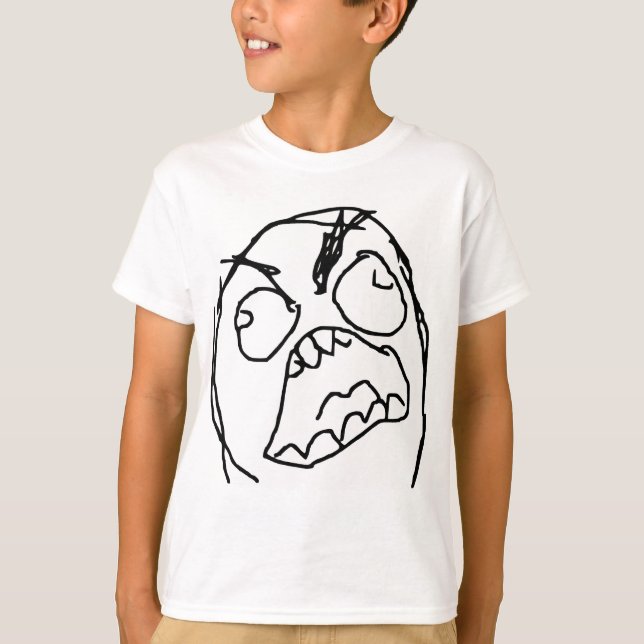 Camiseta Cara irritada Meme da raiva de Fuu Fuuu da cara da (Frente)