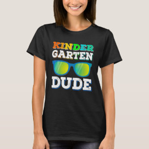 Camiseta Cara Kindergarten Óculos de Sol Legal De Volta à E