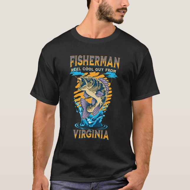 Camiseta Cara Legal De Virginia Reel De Peixes Externos (Frente)