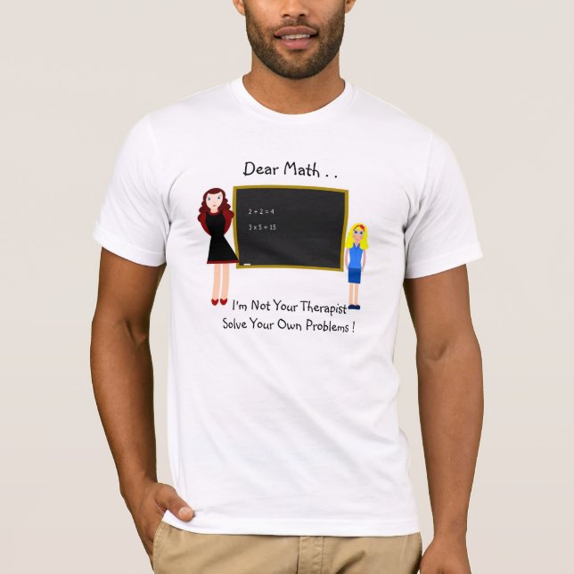 Camiseta Cara Matemática. (Frente)