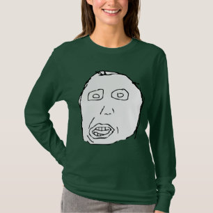 Camiseta Cara Meme da raiva do idiota de Herp Derp