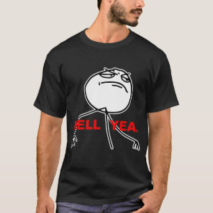Camiseta Cara Meme da raiva do sim do inferno
