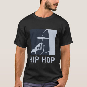 CAMISETA CARA NA COBERTURA DE HOODIE NO HOP DE HIP MIC