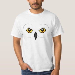 Camiseta Cara nevado da coruja de Birdorable