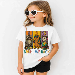 Camiseta Cara, nós voltamos Guaxinim Capivara Gambá Escola