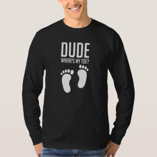 Camiseta Cara, onde está a amputação da minha pegada engraç