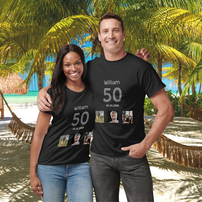 Camiseta cara personalizada de fotografia festa de aniversá (Criador carregado)