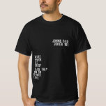 Camiseta CARA PIADA 101 Dia de os pais pai preto FUNNY<br><div class="desc">Dia de os pais PIADA 101 T-Shirt CARA preto FUNNY - TEXTO PERSONALIZADO - CORES PERSONALIZADAS</div>