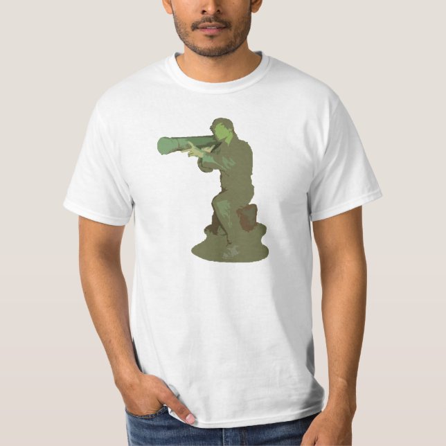 Camiseta Cara plástica do exército (Frente)