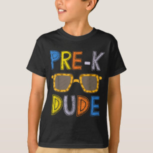 Camiseta Cara Pre-k Volta às Aulas-primeiro Dia Da Pré-esco