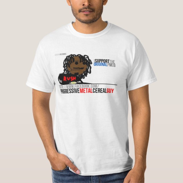 Camiseta Cara progressiva do cereal do metal (Frente)