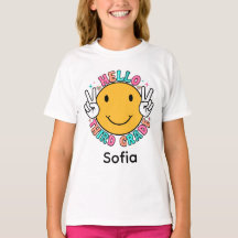 Cara Risonha Groovy Simpática Olá Terceira Série D