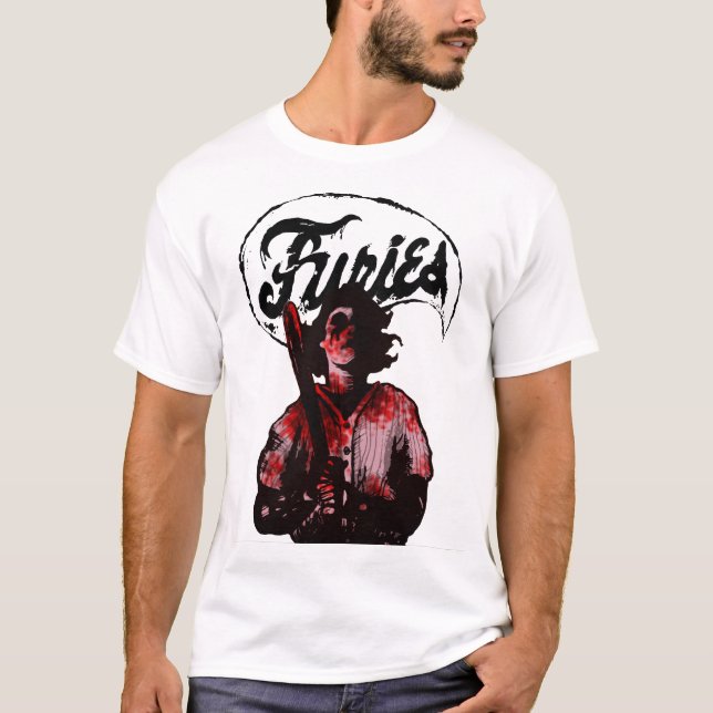 Camiseta Cara sangrenta do basebol das fúria (Frente)