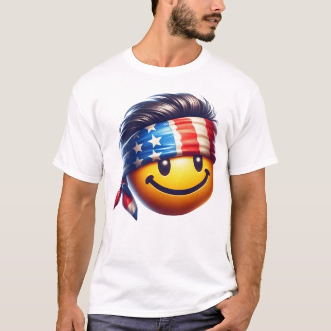 Camiseta Cara Sorridente Hippie (Frente)