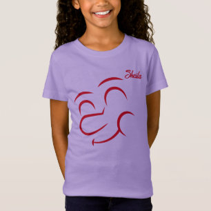 Camiseta Cara sorridente personalizável de garota
