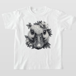 Camiseta Cara the Goose with Flowers - Kids T-Shirt