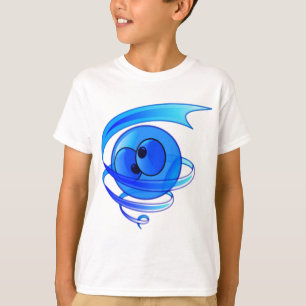 Camiseta Cara tonto dos desenhos animados do vento do ar