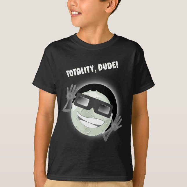Camiseta Cara Totalidade do Eclipse Solar Cara (Frente)