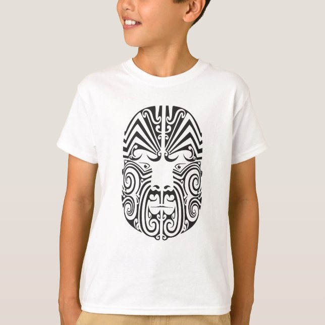 Camiseta Cara tribal do tatuagem (Frente)