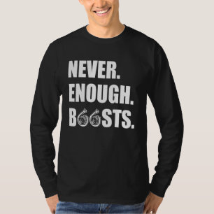 Camiseta Cara Turbo Mecânico de Carros Nunca o suficiente A