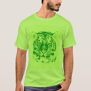 Camiseta Cara verde do tigre