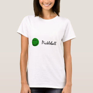 Camiseta Cara verde engraçada de Pickleball