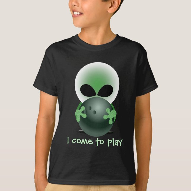 Camiseta Cara verde pequena de rolamento (Frente)