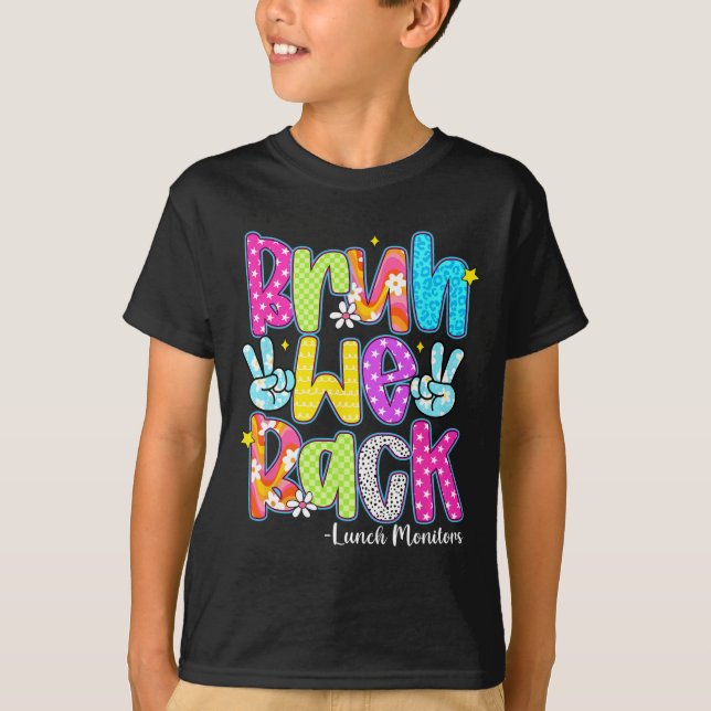 Camiseta Cara, Voltamos Monitores de Almoço Xadrez De Volta (Frente)