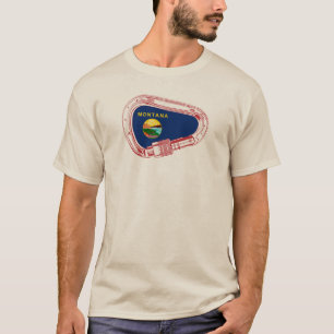 Camiseta Carabineiro de subida da bandeira de Montana