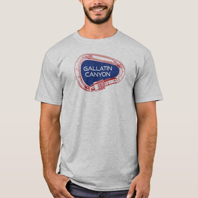Camiseta Carabineiro de subida de galatin Canyon Montana (Frente)