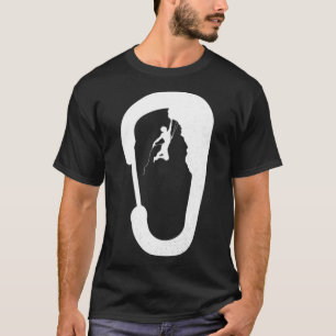 Camiseta Carabiner Climber Montanhista Escalada Rocha Bould