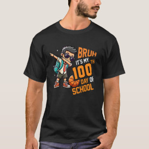 Camiseta Caraça É Meu 100º Dia De Escola Basquetebol Rapaze