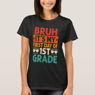 Camiseta Caraça É Meu Primeiro Dia Na 1ª Série Professor De